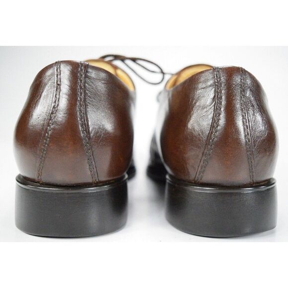 Joseph & Feiss Men\'s Size 8.5 Cap Toe Oxfords Brown Leather main image 9